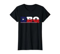 Pitmaster Barbecue Drapeau du Texas T-Shirt Graphique avec Valeur, Femme, Noir, XL