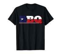 Pitmaster Barbecue Drapeau du Texas T-Shirt Graphique avec Valeur, Homme, Noir, XL