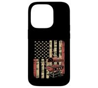 Pitmaster Fumoir pour Barbecue Motif Drapeau américain Coque pour iPhone 14 Pro