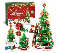 PITMT Calendrier de l'Avent 2025 Enfant, 24 Jours Calendrier Avent Blocs de Construction pour Sapin de Noël, Calendrier de l'Avent Jouet Cadeaux de Noël pour Enfants Ado Garcon Fille à Partir de 8 Ans