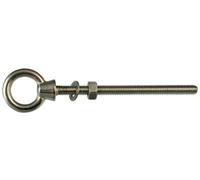 PITON A OEIL FILETE AVEC ECROU INOX A4 10X100