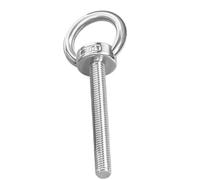 piton à visser 1 PIÈCES M3 M4 M5 M6 M8 M10 M12 M14 M16 M20 M24 304 En Acier inoxydable De Levage Oeil Vis Boulons Anneau Rond Crochet Boulon pour équipements de levages domestiques(M6x25mm)