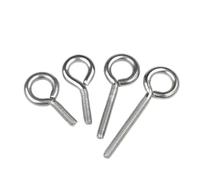 Piton à visser Boulon à œil en acier inoxydable M4 M5 M6 M8 M10 Anneau de suspension crochet(90mm,M4-5pcs)