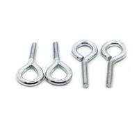 Piton à visser Lot de 1/5/10 vis à œil en acier zingué M4 M5 M6 M8 M10, anneau suspension(80mm,M4 10pcs)