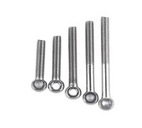 Piton à visser Lot de 5 boulons à œil articulés en acier inoxydable M5 M6 M8(45mm,M6 5pcs)
