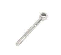 Piton à visser Vis à œil en acier inoxydable 316 M4/M5/M6/M8/M10, anneau de borne bois, crochets œillet(M8X80,16pcs)