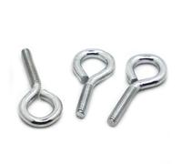 Piton à visser Vis à œil en acier zingué, crochet fermé avec anneau de levage, boulon(60mm,M5 5pcs)