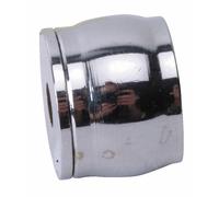 Piton d'embrasure pour tube de penderie rond - laiton chromé - diamètre 25 mm MOD