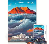 Piton des Neiges, La Réunion Puzzle 1000 pièces pour Adultes Stimulation de la mémoire Loisirs Doux Design Collection Artistique à Assembler (50x75cm)