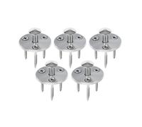 Piton Douille Rétractable + 3 Vis | pour Fixation bâche Couverture de Piscine sur Plage Bois | Alu/INOX | Lot de 5 pièces - POOLCO