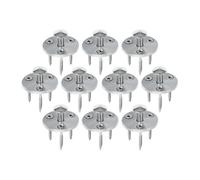 Piton Douille Rétractable + 3 Vis - pour Fixation bâche Couverture de Piscine sur Plage Bois - Alu/INOX - Lot de 10 pièces - POOLCO