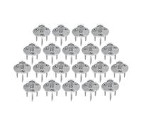 Piton Douille Rétractable + 3 Vis | pour Fixation bâche Couverture de Piscine sur Plage Bois | Alu/INOX | Lot de 20 pièces - POOLCO