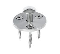 Piton Douille Rétractable + 3 Vis | pour Fixation bâche Couverture de Piscine sur Plage Bois | Alu/INOX | Unité - POOLCO