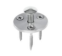 Piton Douille Rétractable + 3 Vis | pour Fixation bâche Couverture de Piscine sur Plage Bois | Alu/INOX | Unité - POOLCO