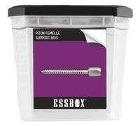 Piton femelle ESSBOX SCELL-IT support bois - Ø6 X 60 mm pour tige filetée ØM6 mm x 100 mm - Boite de 50 - EX-91151106