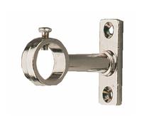 Piton sur platine pour tube de penderie rond-laiton chromé-20x70mm MOD