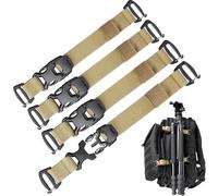 Pitozer Sangles de sac à dos Molle - Système de rush - Fixation Molle pour sac à dos tactique militaire - Accessoires de transport d'équipement - Sangle de fixation par compression - Sangle de