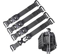 Pitozer Sangles de sac à dos Molle - Système de rush - Fixation Molle pour sac à dos tactique militaire - Accessoires de transport d'équipement - Sangle de fixation par compression - Sangle de