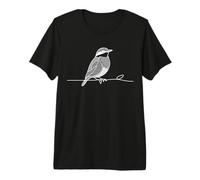 Pitte Linéaire Observateur Oiseaux T-Shirt Haut de Gamme