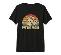 Pittie Mom Pitbull Mama Dog Lovers Gift T-Shirt Haut de Gamme