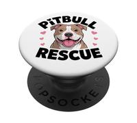 Pittie Pitbull Pit Bull Rescue | Plaidoyer pour l'adoption de Chiens PopSockets PopGrip Adhésif