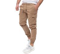 PITTMAN Darius - Pantalon de Travail pour Hommes - Pantalon Cargo en Coton pour Hommes - Pantalon Cargo Stretch, Beige (Sepia Tint 171314), W31/L34