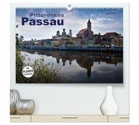 Pittoreskes Passau (hochwertiger Premium Wandkalender 2026 DIN A2 quer), Kunstdruck in Hochglanz: Die Schönheit der Dreiflüssestadt Passau