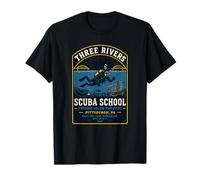 Pittsburgh 412 Plongée sous-Marine 3 rivières T-Shirt