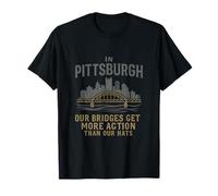 Pittsburgh Bridges Design vintage industriel horizon T-Shirt