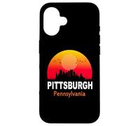 Pittsburgh Pennsylvania State USA Vintage Sunset City Coque pour iPhone 16