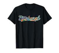 Pittsburgh Pennsylvania Steel City Tie Dye Vintage Varsity T-Shirt
