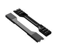 Pitycbo 2 Pièces Support Machine à Laver Glissières Réglables Socle Mobile Roulettes Appareils Meuble Déplaçable Structure Acier Carbone Fonction Antivibrati, Noir