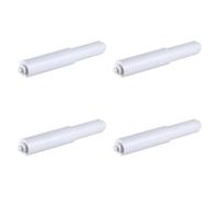 Pitycbo 4 Pièces Tige pour Support de Papier Toilette Fuseau Flexible Rouleau de Papier Axe Hygiénique Broche de Fixation Universelle Adapté pour La Salle de, Blanc