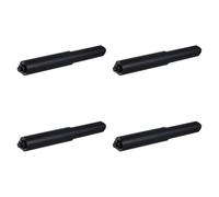 Pitycbo 4 Pièces Tige pour Support de Papier Toilette Fuseau Flexible Rouleau de Papier Axe Hygiénique Broche de Fixation Universelle Adapté pour La Salle de, Noir