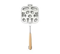 Pitycbo à 13 Cavités Manche En Manche Bois Pratique à Utiliser à Gâtea Poignée En Bois Compact Ustensile Cuisson pr Repas Matinal