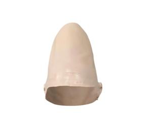 Pitycbo Cagoule Chauve Pointue Masque Perruque Capuchon en Latex Fin avec Découpes Précises des Yeux et des Oreilles pour Métamorphose Rapide et Port Agréable