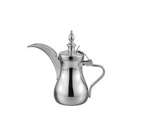 Pitycbo Carafe avec Couvercle Traditionnel, 900 Ml, Chrome | Poignée Ergonomique Angulaire, Verseuse avec Couvercle, Inox, pour Réceptions, Cuisine, Amateurs Café