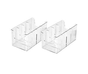 Pitycbo Ceinture Organisateur de Ceintures Boîte à Compartiments Séparés Porte-Ceintures pour Placard Casier à Ceintures avec Séparateurs Modulables Boîte de, 2 Pièces