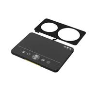 Pitycbo Chauffe-tasse Électrique Plateau Chauffant Minuterie Double Mode Arrêt Automatique Réglage Température Neuf Niveaux Plaque Réchauffante Grande Capacit, Noir
