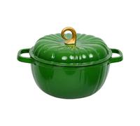 Pitycbo Cocotte Induction Cocotte En Forme Multifonction Cvercle Cannelé pr Cuisiniers Amateurs, Service à Table, Vert