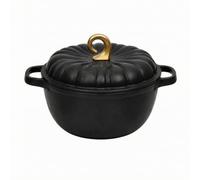 Pitycbo Cocotte Induction Cocotte En Forme Multifonction Cvercle Cannelé pr Cuisiniers Amateurs, Service à Table, Noir