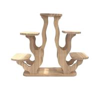 Pitycbo Étagère de Présentation de Bureau pour Plantes, Escalier, Table En Bois, Support pour Figurines, Support de Collection, Fonction pour Salon, Chambre,