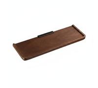 Pitycbo Étagère Murale en Noyer Plateau Recessé Style Moderne Aluminium Haute Température Organisateur Vertical Convient à la Salle de Bain Coiffeuse Salon, 20 Cm