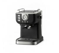 Pitycbo Machine à Espresso Semi Automatique Cafetière Espresso avec Mousseur à Lait Intégré et Manomètre Conception Anti Éclaboussures et Bac Égouttoir 20bar, Noir