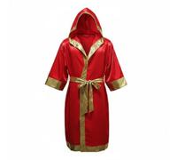 Pitycbo Peignoir de Boxe Adulte Peignoir Cape Manteau Kimono avec Capuche Ouverture Devant Ceinture Coordonnée Tissu Lisse Effet Lumineux Finition Élégante, XL, Color to 12