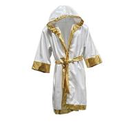 Pitycbo Peignoir de Boxe Adulte Peignoir Cape Manteau Kimono avec Capuche Ouverture Devant Ceinture Coordonnée Tissu Lisse Effet Lumineux Finition Élégante, XXL, Color to 1