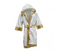 Pitycbo Peignoir de Boxe Adulte Peignoir Cape Manteau Kimono avec Capuche Ouverture Devant Ceinture Coordonnée Tissu Lisse Effet Lumineux Finition Élégante, XXXL, Color to 6