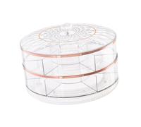 Pitycbo Plateau de Service Compartimenté, Boîte à Goûter, Rotatif, Décoration de Table, Compact