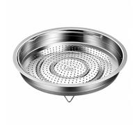 Pitycbo Plateau Vapeur Rond En Acier Inoxydable Polyvalent Plateau Perforé à la Vapeur Universel pr Marmite Wok, 22 Cm