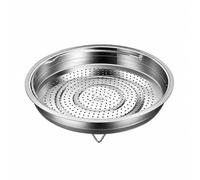 Pitycbo Plateau Vapeur Rond En Acier Inoxydable Polyvalent Plateau Perforé à la Vapeur Universel pr Marmite Wok, 18cm
